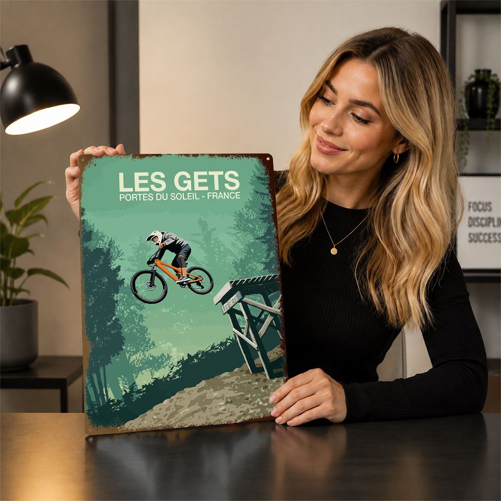 โปสเตอร์พิมพ์ลายจักรยานเสือภูเ - Mountain Biking Europe บทวิจารณ์และราคา